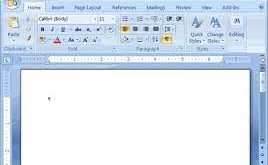 Dimana letak ikon menu control pada microsoft word?