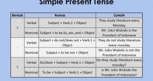 Materi dan Soal Exercise Bahasa Inggris Simple Present Tense Kelas 8 SMP