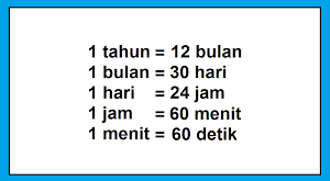 Cara Mengkonversi Satuan Waktu